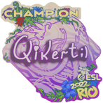 Sticker | qikert (Champion) | Rio 2022