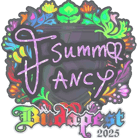 Sticker | Summer (Holo) | Budapest 2025 Sticker | Summer (Holo) | Budapest 2025 image