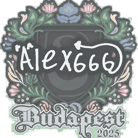 Sticker | alex666 | Budapest 2025 Sticker | alex666 | Budapest 2025 image