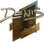 Sticker | denis (Gold) | Boston 2018 image