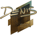 Sticker | denis (Gold) | Boston 2018