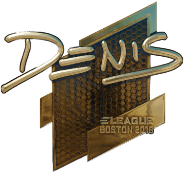 Sticker | denis (dorada) | Boston 2018