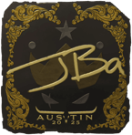 Sticker | JBa (Gold) | Austin 2025