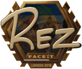 Sticker | REZ (Gold) | London 2018 image