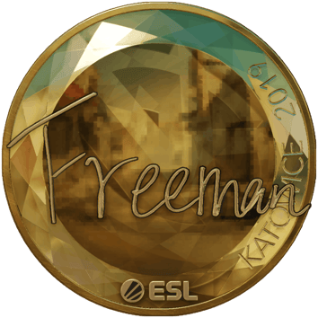 Sticker | Freeman (Altın) | Katowice 2019