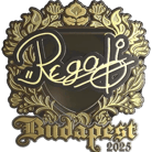 Sticker | regali (Gold) | Budapest 2025 image