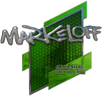 Sticker | markeloff (Foil) | Boston 2018 image