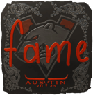 Sticker | fame (Foil) | Austin 2025 image