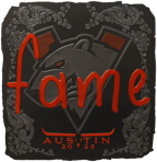 Sticker | fame (Foil) | Austin 2025