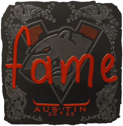Sticker | fame (Glanz) | Austin 2025