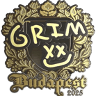 Sticker | Grim (Gold) | Budapest 2025 image