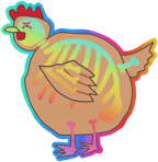 Sticker | Poorly Drawn Chicken