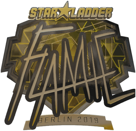 Sticker | flamie (Gold) | Berlim 2019
