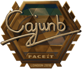 Sticker | cajunb (Gold) | London 2018 image