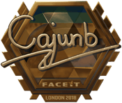 Sticker | cajunb (Gold) | London 2018
