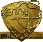 Sticker | kennyS (Gold) | Krakow 2017 Sticker | kennyS (Gold) | Krakow 2017 image