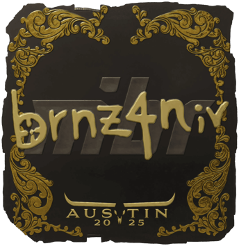 Sticker | brnz4n (dorada) | Austin 2025