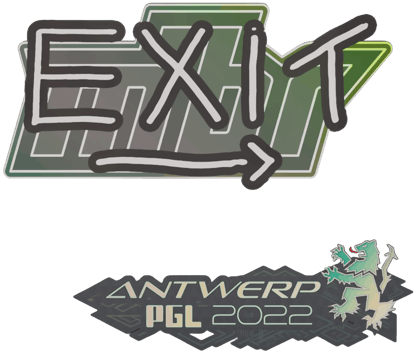 Sticker | exit | Amberes 2022
