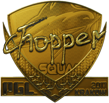 Sticker | chopper (Gold) | Krakow 2017