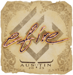 Sticker | efire | Austin 2025