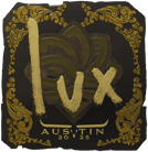 Sticker | lux (Gold) | Austin 2025 image