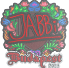 Sticker | jabbi (Embroidered) | Budapest 2025 Sticker | jabbi (Embroidered) | Budapest 2025 image