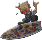 Sticker | Sticker Bomb Surf K Sticker | Sticker Bomb Surf K image