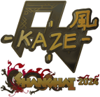 Sticker | Kaze (Gold) | Shanghai 2024 Sticker | Kaze (Gold) | Shanghai 2024 image