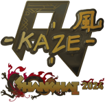 Sticker | Kaze (Gold) | Shanghai 2024