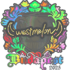 Sticker | westmelon (Holo) | Budapest 2025 Sticker | westmelon (Holo) | Budapest 2025 image