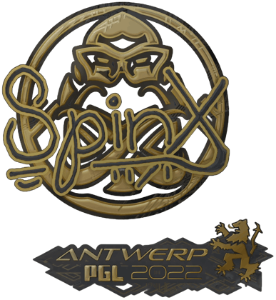 Sticker | Spinx (złota) | Antwerpia 2022