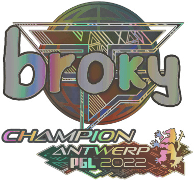 Sticker | broky (Holo, Champion) | Antwerp 2022