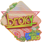 Sticker | broky (Holo) | Rio 2022 image
