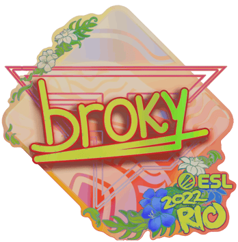 Sticker | broky (Olografico) | Rio 2022