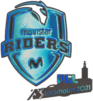 Sticker | Movistar Riders (holográfica) | Estocolmo 2021