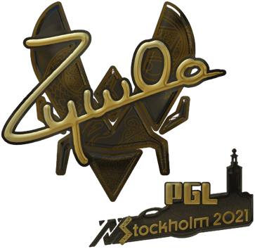 Sticker | ZywOo (ゴールド) | Stockholm 2021