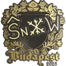 Sticker | snow (Gold) | Budapest 2025 image