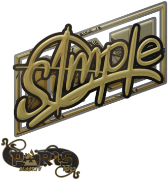 Sticker | s1mple (ทอง) | Paris 2023