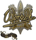 Sticker | Woro2k (Gold) | Paris 2023 image