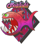 Sticker | Pink Jaggyfish
