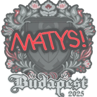 Sticker | MATYS | Budapest 2025 Sticker | MATYS | Budapest 2025 image