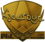 Sticker | Kjaerbye (Gold) | Krakow 2017 image