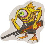 Sticker | Yellow Cyclawps