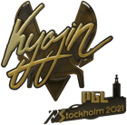 Sticker | Kyojin (Gold) | Stockholm 2021 image
