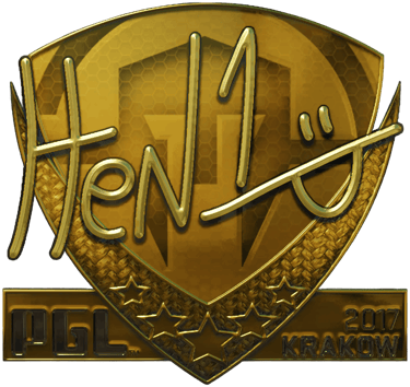 Sticker | HEN1 (dorada) | Cracovia 2017