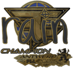 Sticker | rain (Gold, Champion) | Antwerp 2022 image