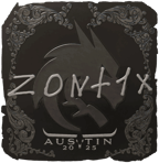 Sticker | zont1x (Foil) | Austin 2025