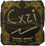 Sticker | Cxzi (Gold) | Austin 2025