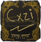 Sticker | Cxzi (Gold) | Austin 2025 Sticker | Cxzi (Gold) | Austin 2025 image