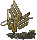 Sticker | juanflatroo (Gold) | Antwerp 2022 image